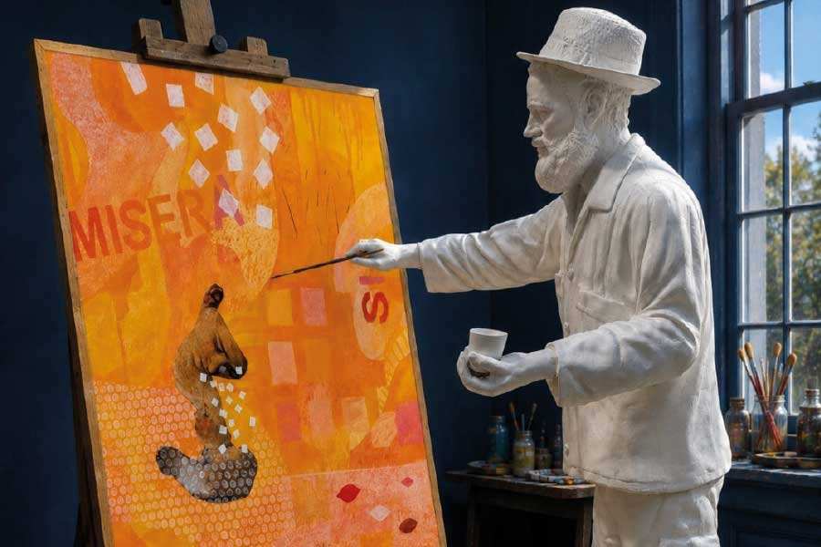 A Deputación ultima os días para visitar no Palacete das Mendoza a exposición “Pel e cor” de Juan Carlos Platis