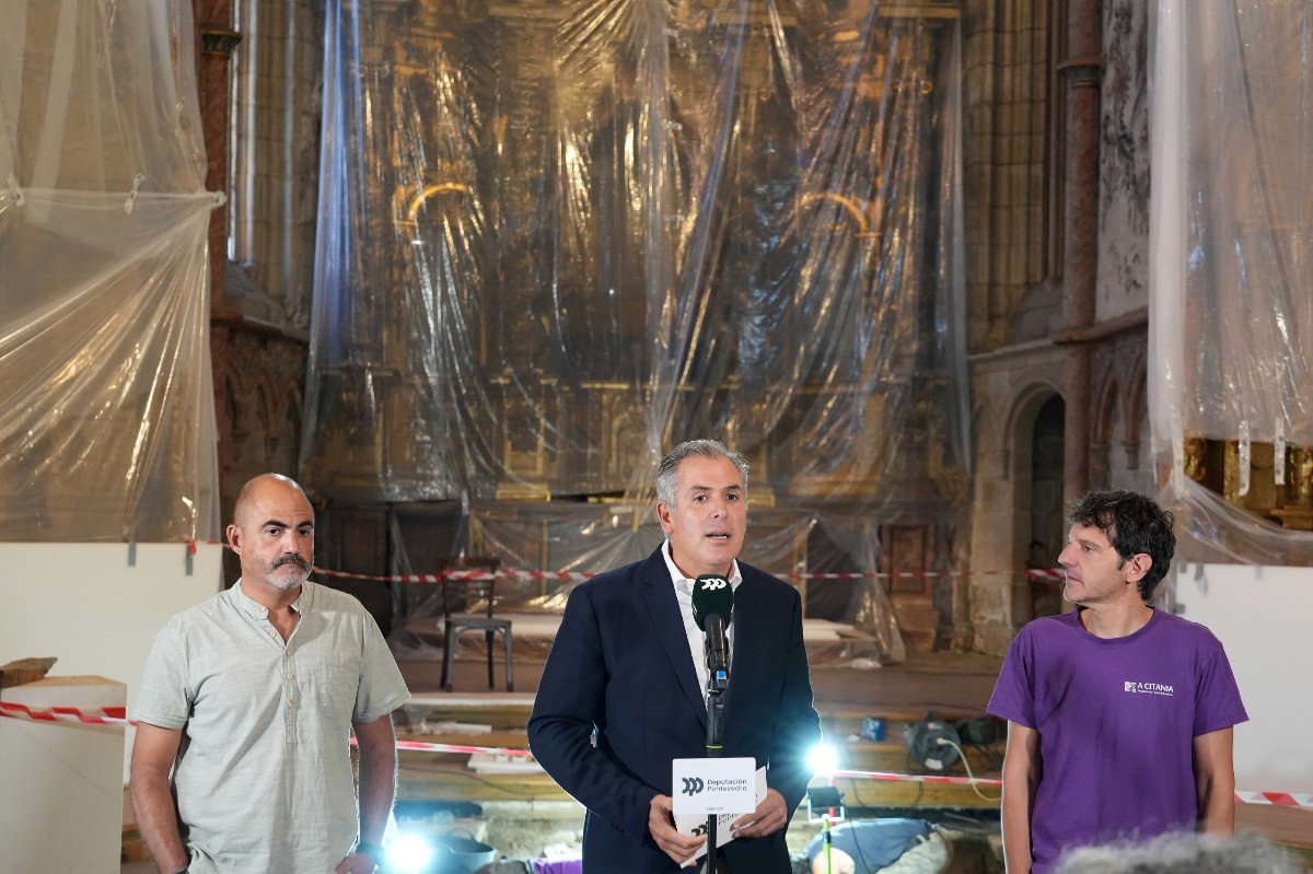 Rafa Domínguez adianta que as escavacións arqueolóxicas de Santa Clara arroxan achados que sitúan ao convento como pioneiro no mundo