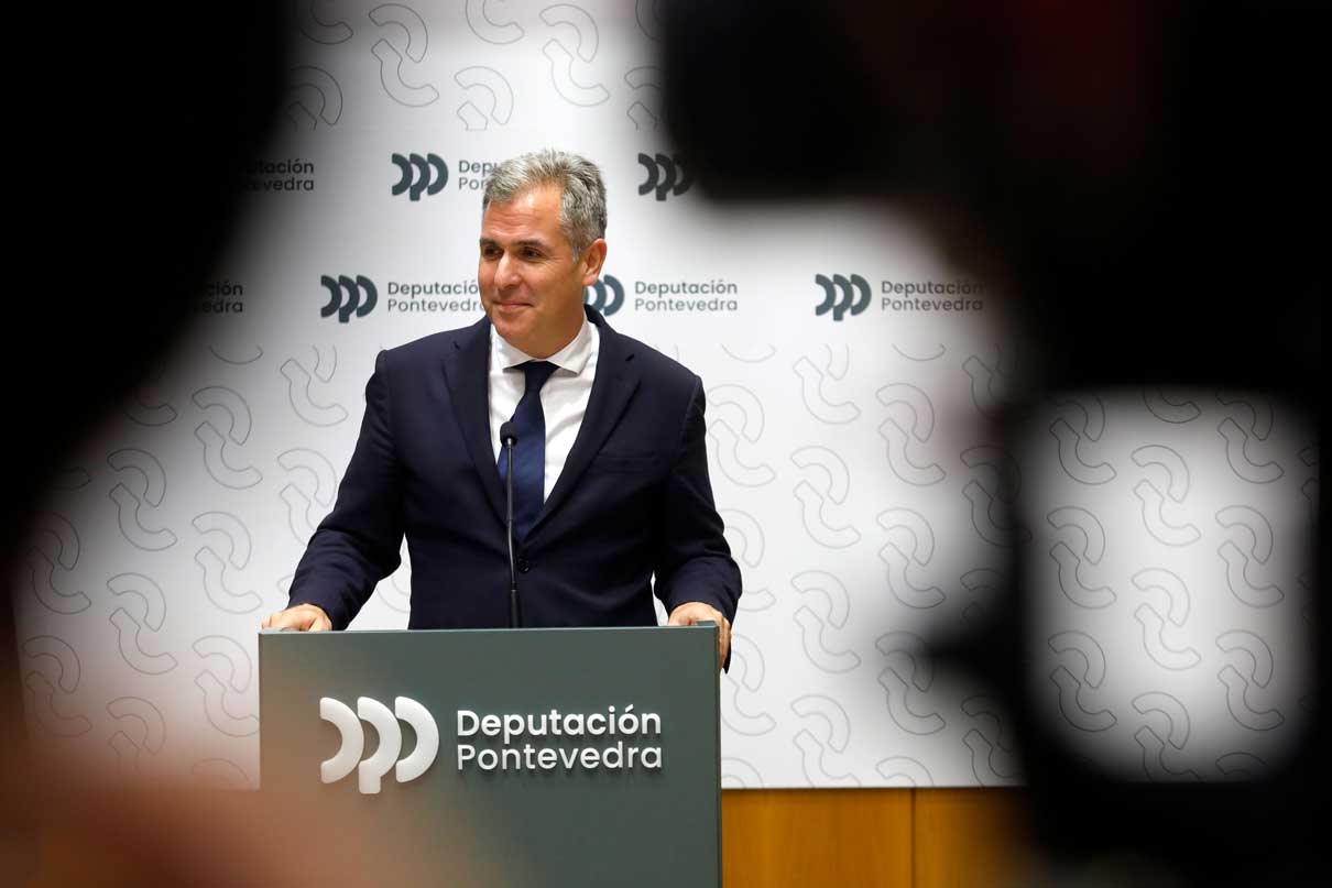 Rafa Dominguez na rolda de prensa no pazo provincial