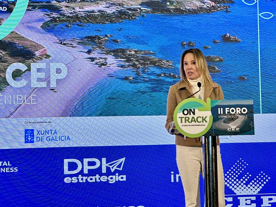 Marta Fernández-Tapias na inauguración so Foro de sostibilidade