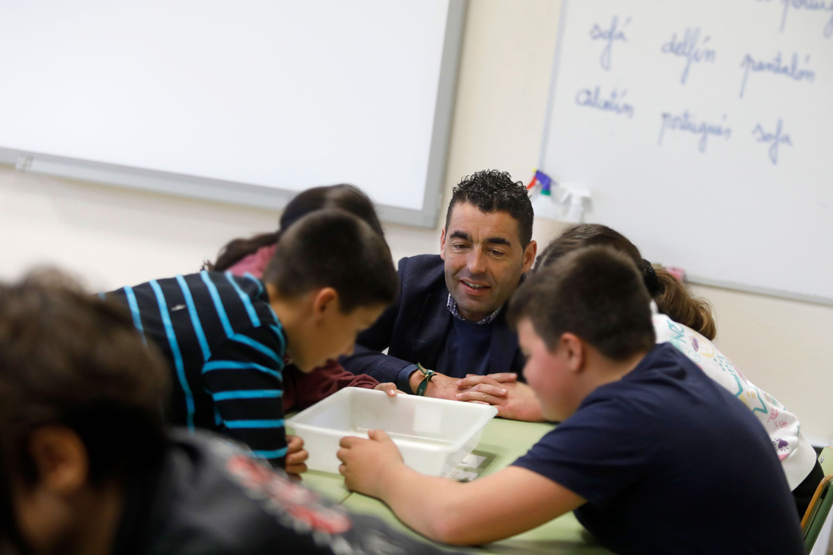 Luis López no Colexio Serra-Vincios de Gondomar
