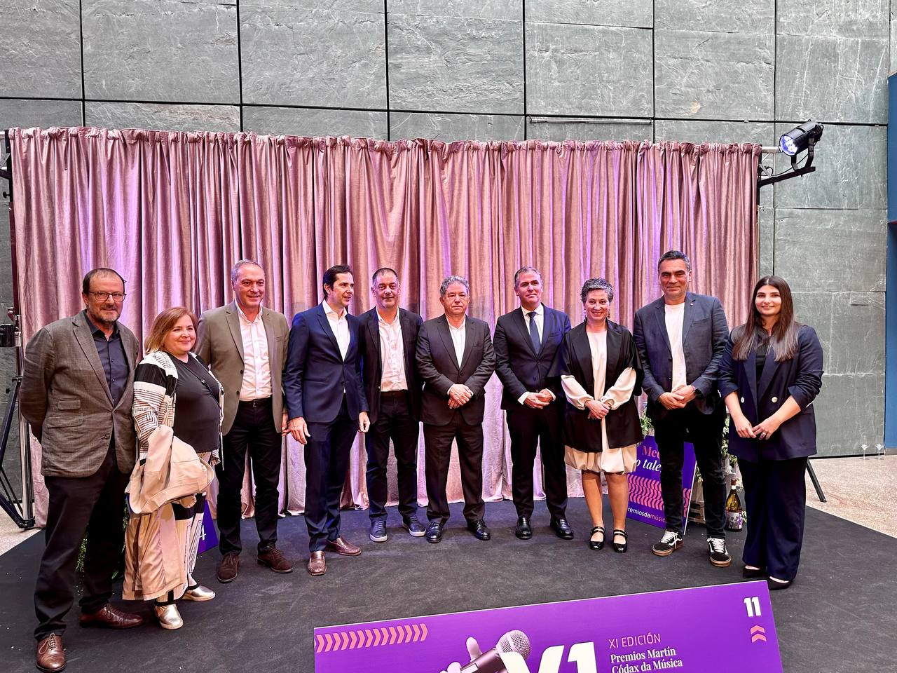 Rafa Domínguez nos premios Martín Codax