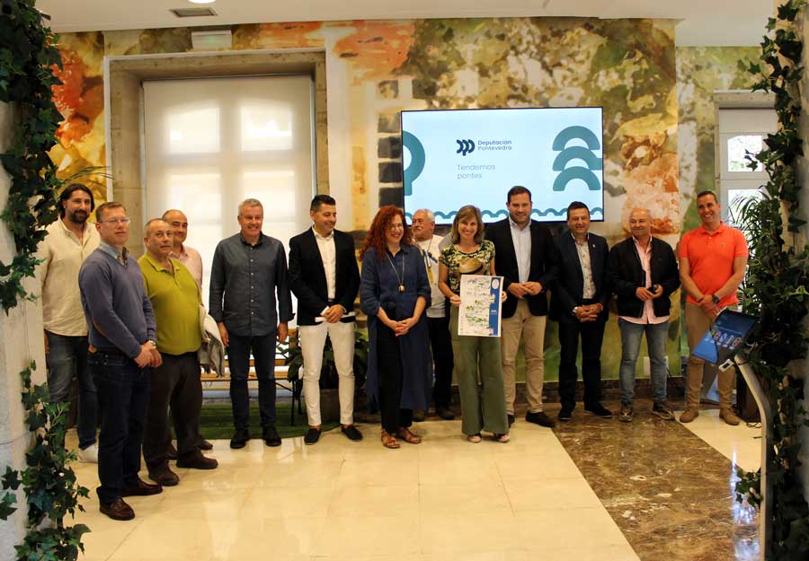 nava Castro con alcaldes da provincia na promoción da vía Mariana