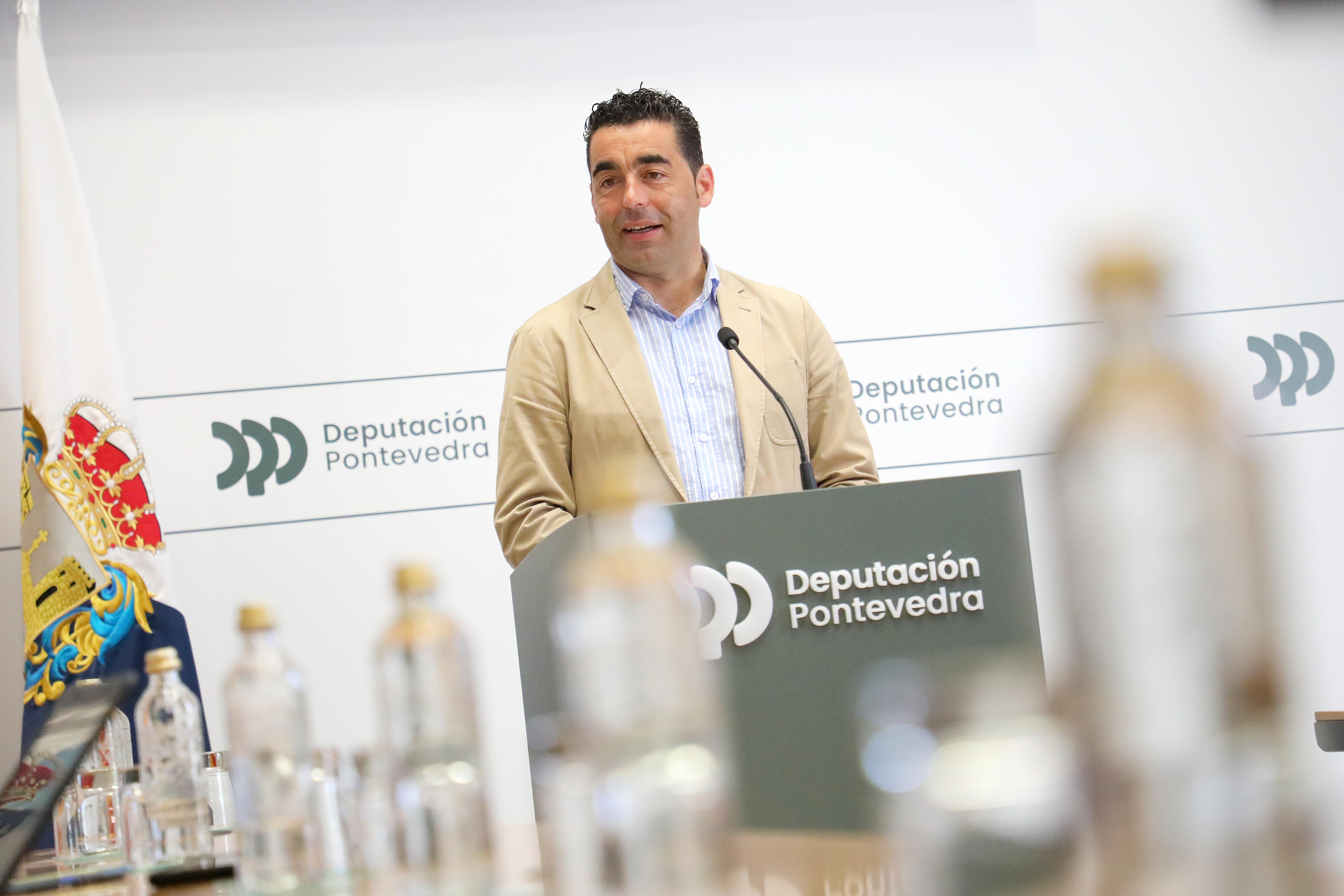 Luis López na conferencia de prensa do 5 de xullo