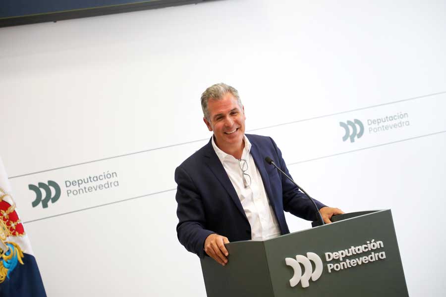 Rafa Domínguez na conferencia de prensa