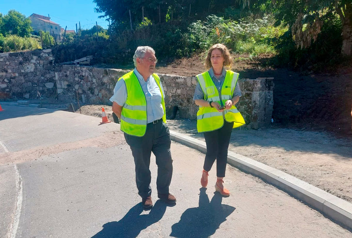 Avance na mellora da mobilidade peonil na estrada provincial EP-2801