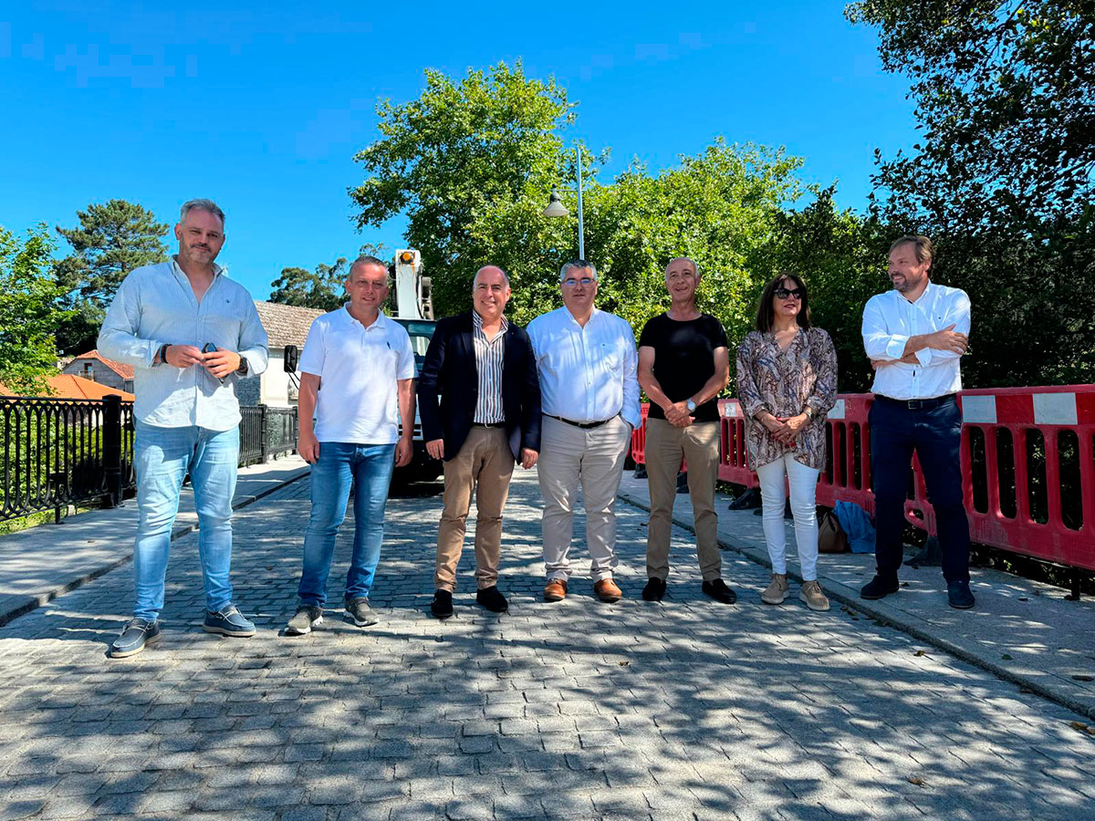 Javier Tourís visita a EP-9703 Vilanova-Pontearnelas