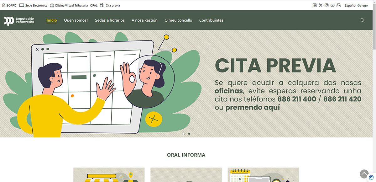 Nova web do ORAL